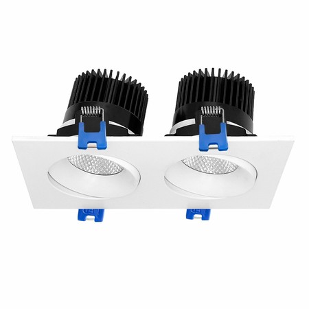 3.5" Square Dual-Head Pan & Non-Fixed Downlight