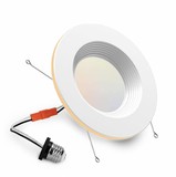 4"6"Retrofit Baffle LED Downlight With Night Light