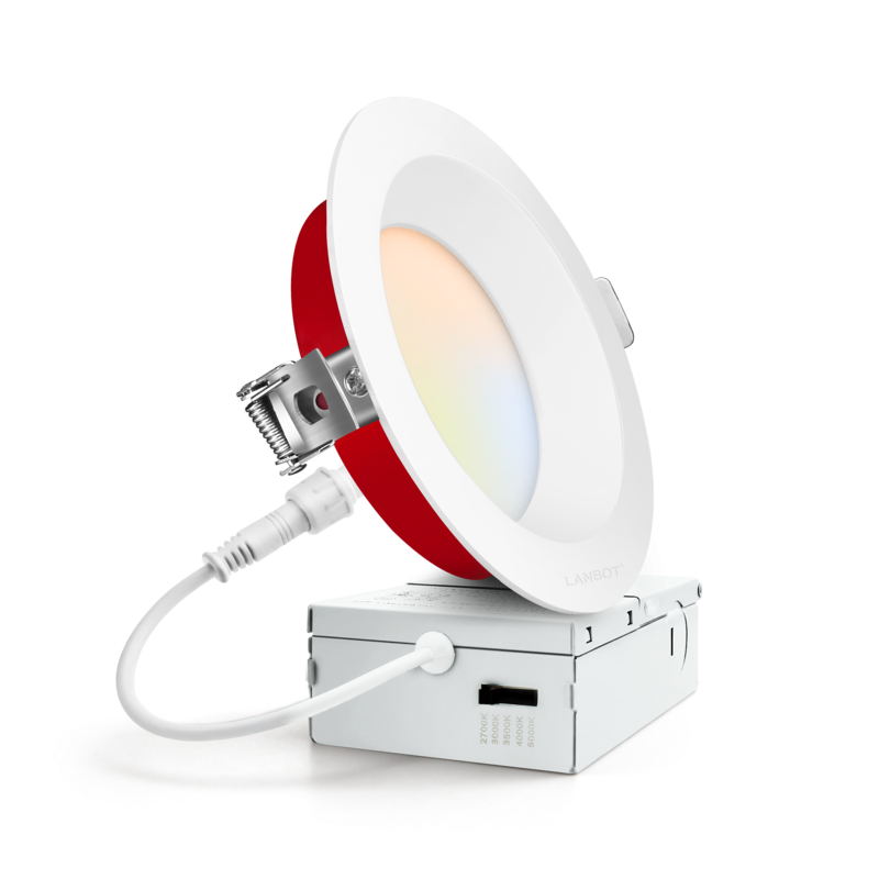 4"Square Anti-glare Fire Rated LED Downlight